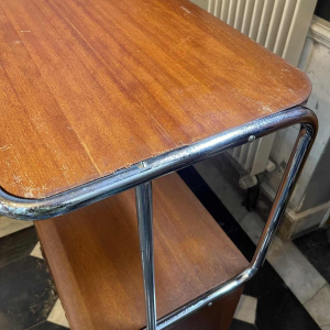 Modernistisch Art Deco Bauhaus buisvormig staal & hout 1930 dressoir