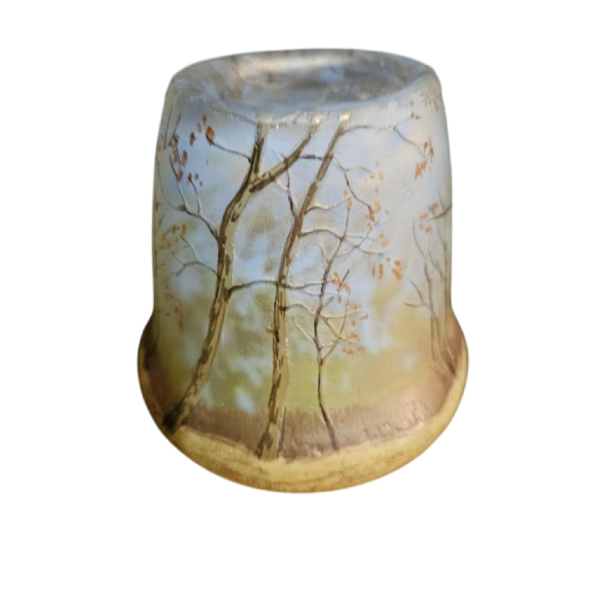 Legras, kleine Art Nouveau-vaas van met zuur behandeld glas, begin 20e eeuw