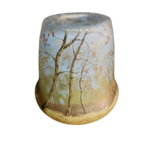 Legras, kleine Art Nouveau-vaas van met zuur behandeld glas, begin 20e eeuw