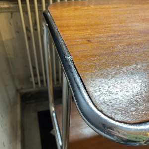 Modernistisch Art Deco Bauhaus buisvormig staal & hout 1930 dressoir