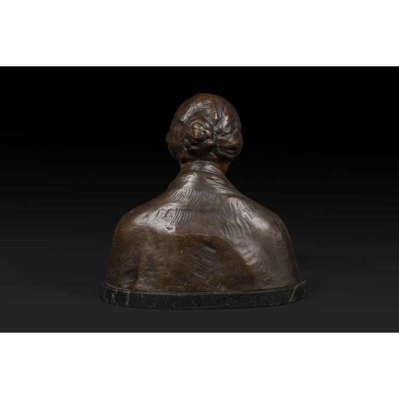 ADOLF JOSEF POHL "MATER DOLOROSA" sculptuur bronzen buste