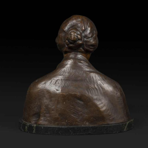 ADOLF JOSEF POHL « MATER DOLOROSA » sculpture buste en bronze