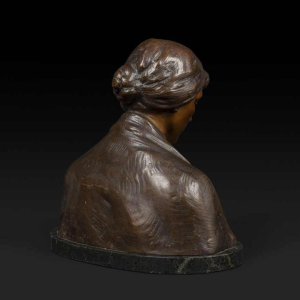 ADOLF JOSEF POHL "MATER DOLOROSA" sculpture bronze bust