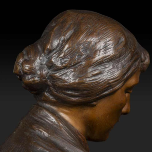 ADOLF JOSEF POHL "MATER DOLOROSA" sculpture bronze bust