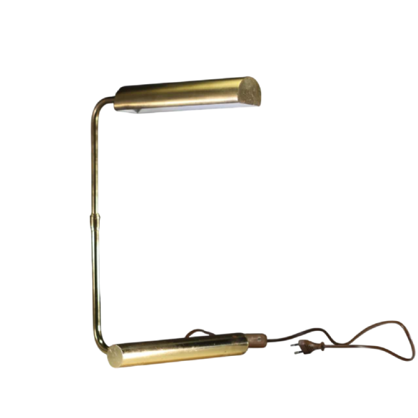 Christian Liaigre, bureaulamp van verguld metaal, ca 1990