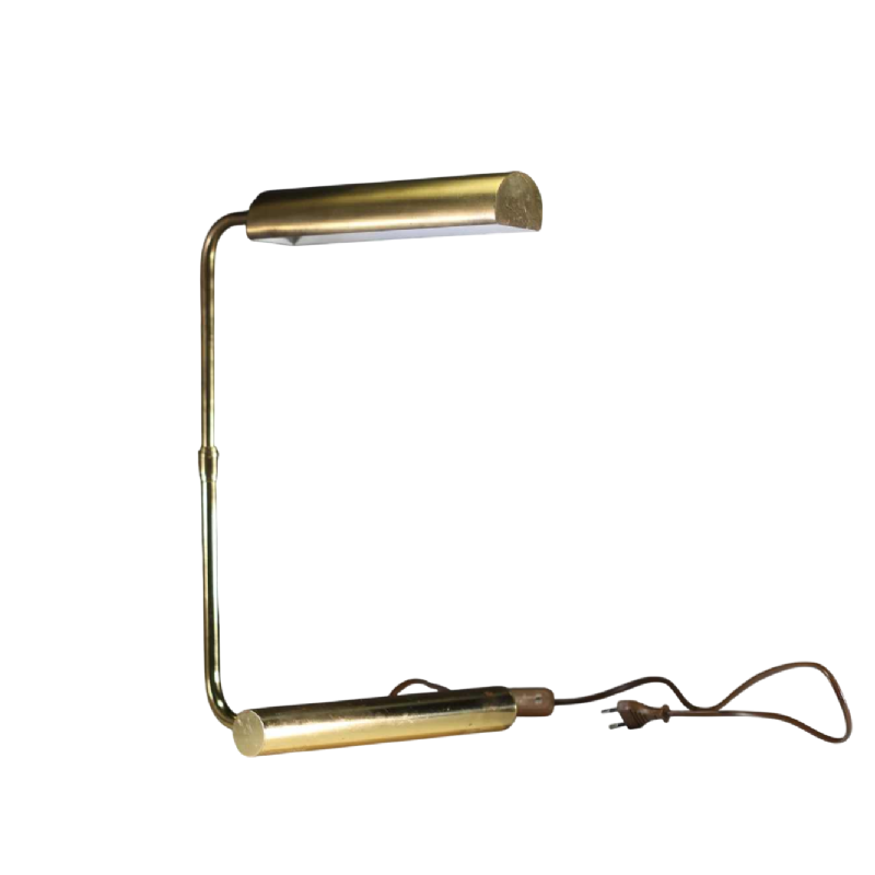 Christian Liaigre, lampe de bureau en métal doré, ca 1990