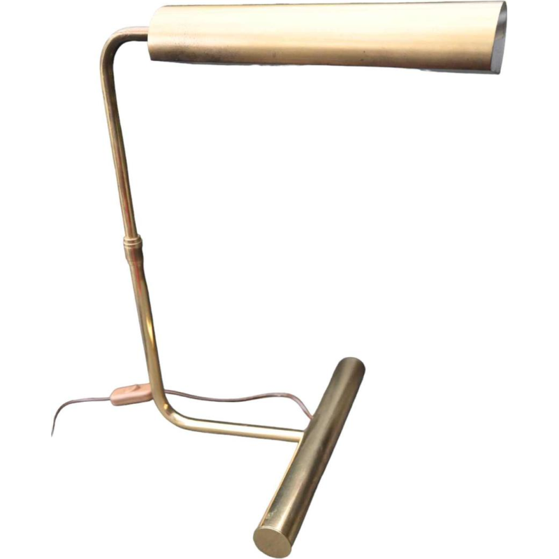 Christian Liaigre, bureaulamp van verguld metaal, ca 1990