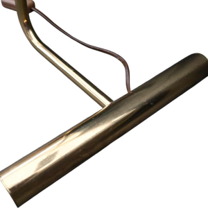 Christian Liaigre, desk lamp in gilded metal, ca 1990