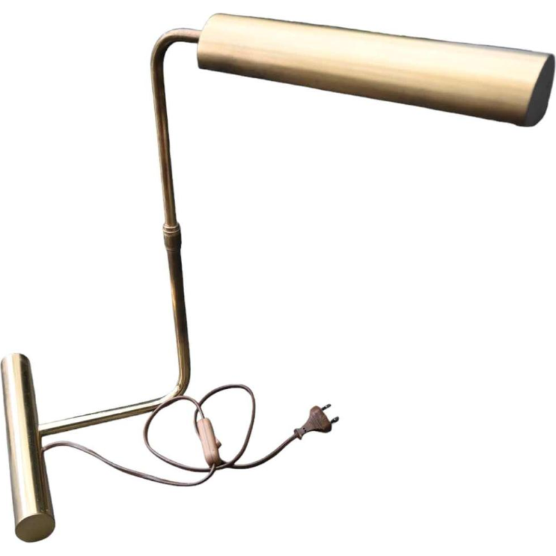 Christian Liaigre, lampe de bureau en métal doré, ca 1990