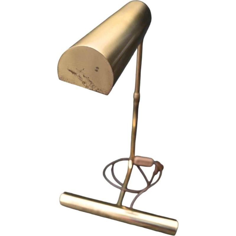 Christian Liaigre, lampe de bureau en métal doré, ca 1990