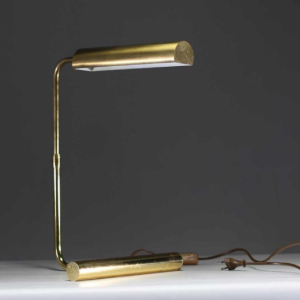 Christian Liaigre, bureaulamp van verguld metaal, ca 1990