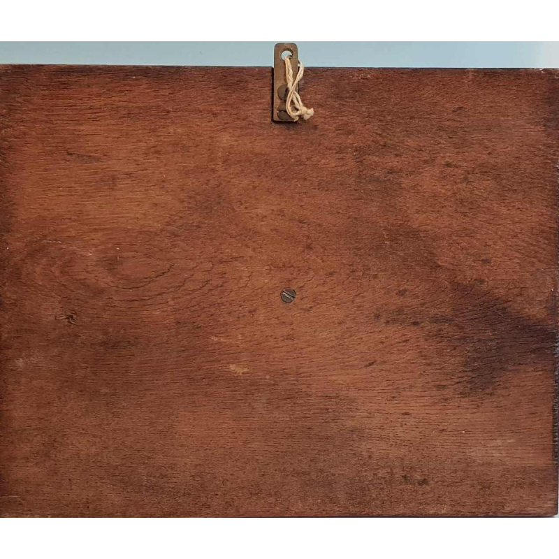 Bronze bas-relief "THE MINER" (1904) by CONSTANTIN MEUNIER (1831-1905):