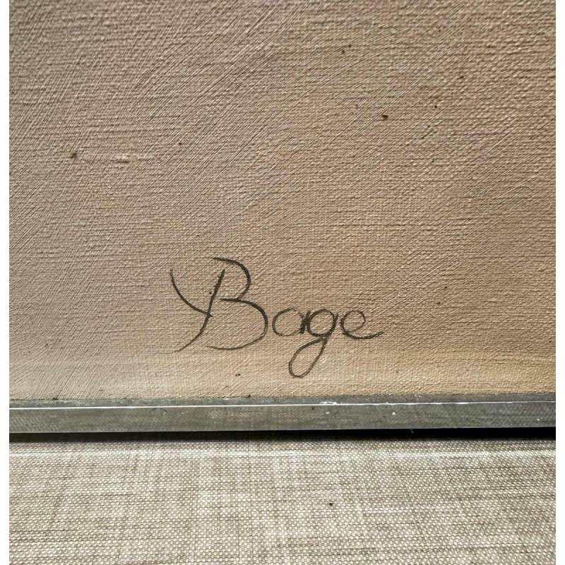 Yves Bage, painting / oil on canvas, late 20th century
