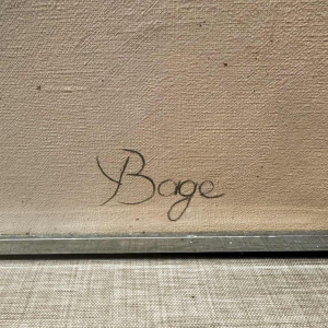 Yves Bage, tableau / huile sur toile, fin du XXe s