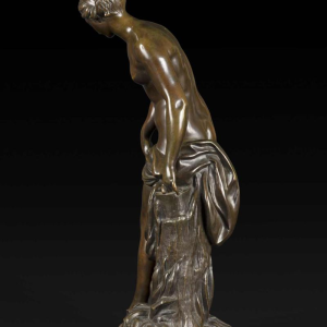 Étienne-Maurice Falconet (1716-1791) "La Nymphe prenant son bain", bronze sculpture, 1757