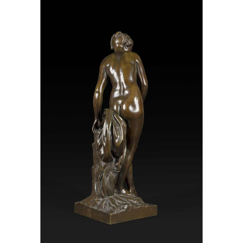Étienne-Maurice Falconet (1716-1791) "La Nymphe prenant son bain", bronze sculpture, 1757