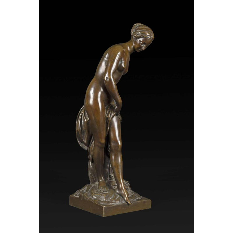 Étienne-Maurice Falconet « La Nymphe prenant son bain », sculpture en bronze, 1757