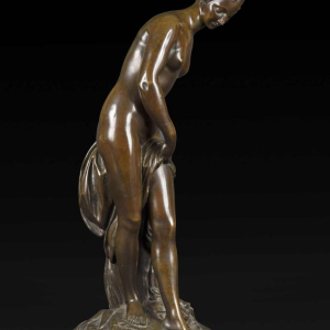 Étienne-Maurice Falconet "La Nymphe prenant son bain", bronze sculpture, 1757