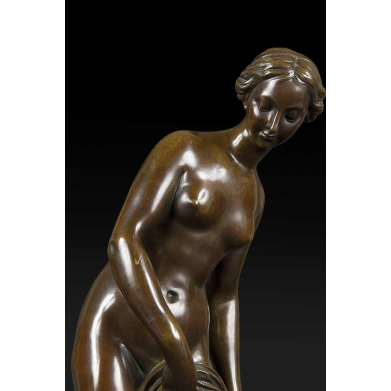 Étienne-Maurice Falconet "La Nymphe prenant son bain", bronze sculpture, 1757