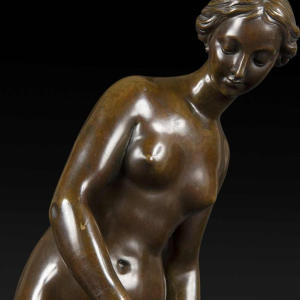 Étienne-Maurice Falconet "La Nymphe prenant son bain", bronze sculpture, 1757