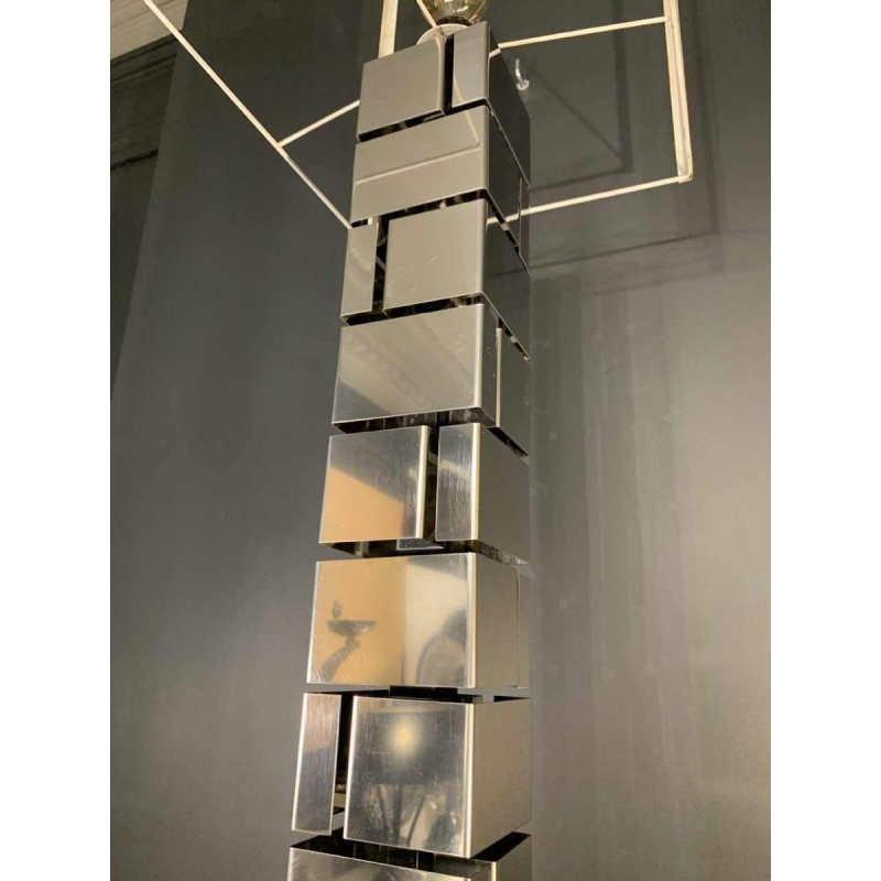 CURTIS JERÉ, Building / Skyscraper Brutalistische vloerlamp sculptuur, 1960s