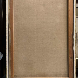 Francis Verlinden, tableau " femme bleue ", huile sur toile date´e de 1977