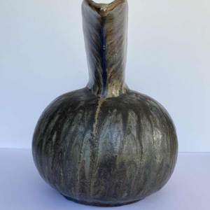 Marcellus Aubry, salt stoneware sculpture jug, Bouffioulx 20th c