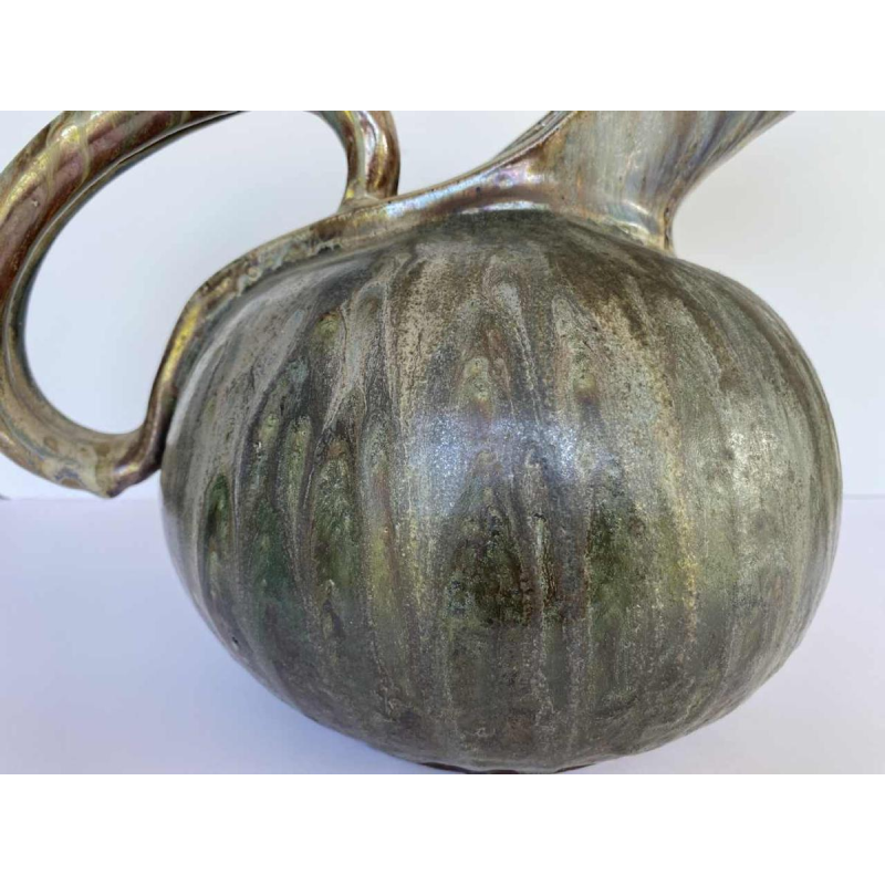 Marcellus Aubry, cruche sculpture en grès salé, Bouffioulx XXe s