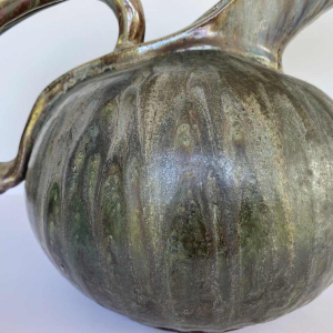 Marcellus Aubry, salt stoneware sculpture jug, Bouffioulx 20th c