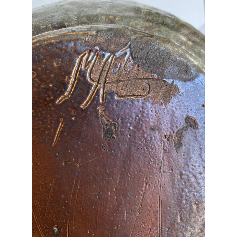 Marcellus Aubry, salt stoneware sculpture jug, Bouffioulx 20th c