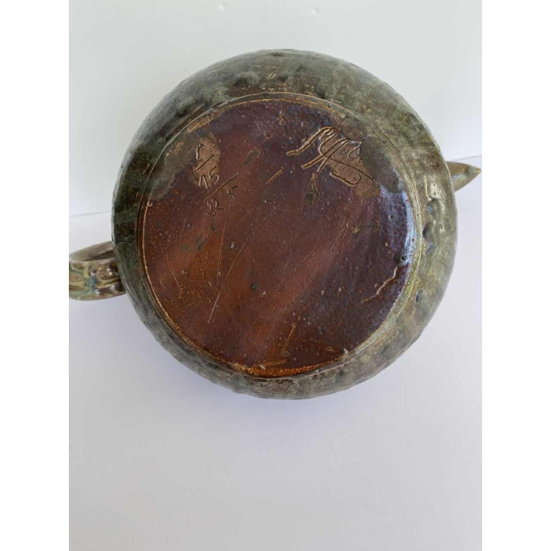 Marcellus Aubry, zout steengoed sculptuur kan, Bouffioulx 20e eeuw