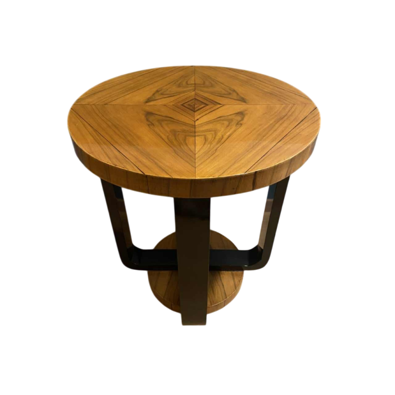 Table basse / guéridon circulaire Art Déco, ca 1930
