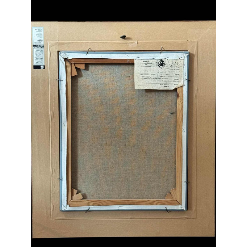 René ZIMMER “Gaume landschape)“ painting oil on canvas