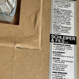 René ZIMMER “Gaume landschape)“ painting oil on canvas