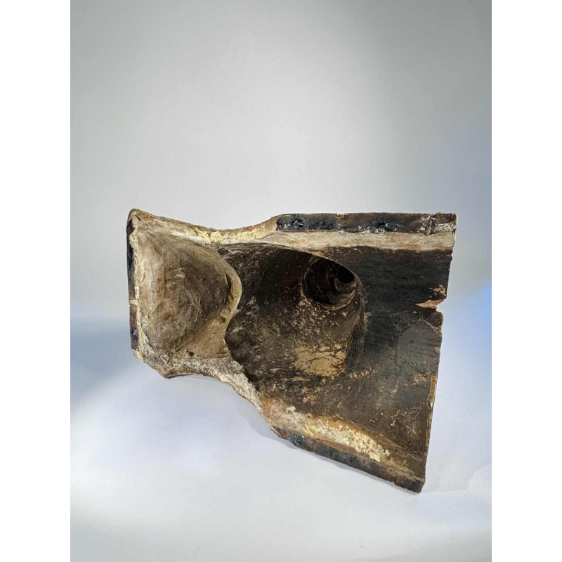 Bavent pottery, glazed terracotta artichoke roof ridge, late 19th century