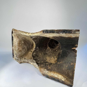 Poterie de Bavent, épi de faîtage en terre cuite vernissée, fin 19ème siècle