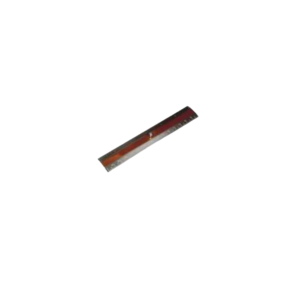 Measuring ruler in 18k yellow gold & steel