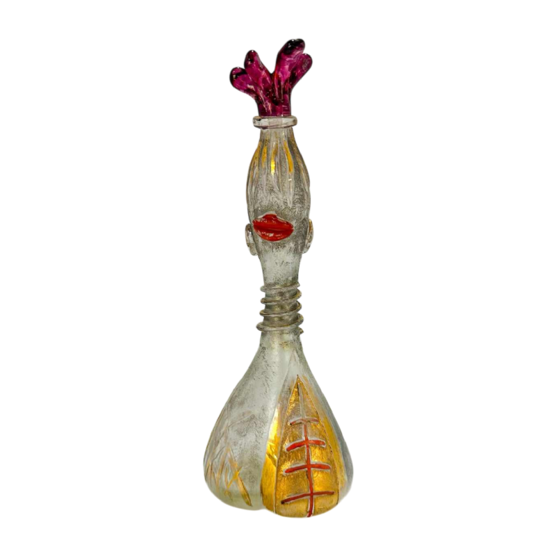 Derai et Pelusi pour Pauly & Co, soliflore surréaliste, sculpture en verre, Venezia Murano 1956