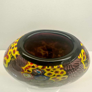 Millefiori-vaas van Murano-glas, 20e eeuw