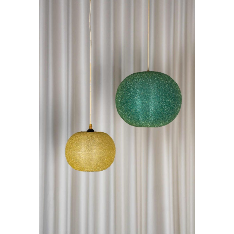 Lot de deux suspensions Sugarball Moon par Rotaflex, Belgique, 1970s