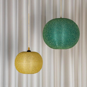 Set van twee Sugarball Moon hanglampen van Rotaflex, België, 1970s