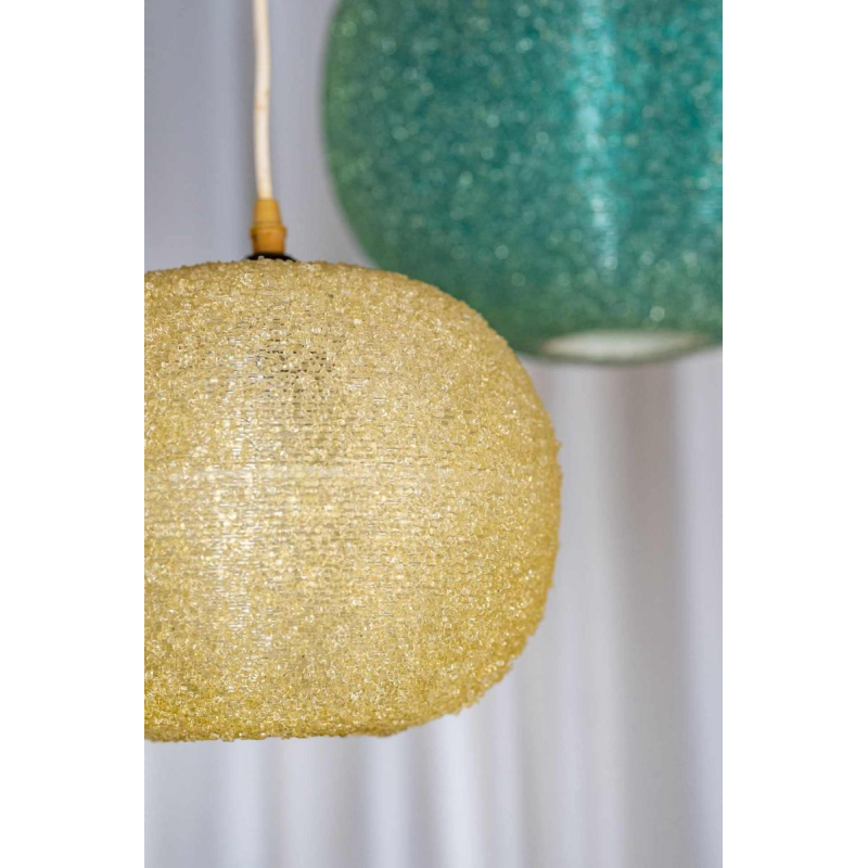 Set van twee Sugarball Moon hanglampen van Rotaflex, België, 1970s