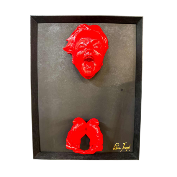 Pierre Joseph tableau / sculpture “Garçon rouge“ 21st century