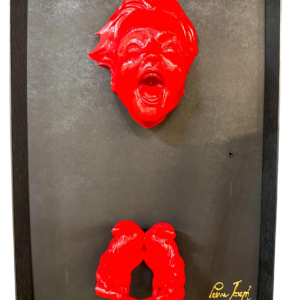 Pierre Joseph, tableau / sculpture “Garçon rouge“, 21e siècle