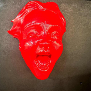 Pierre Joseph, tableau / sculpture “Garçon rouge“, 21e siècle