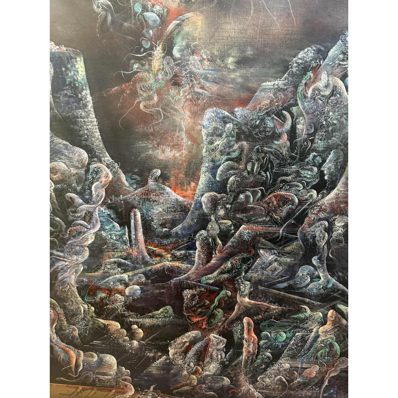 Marc Janson, oil on canvas ‘The Voice of the Springs...’ fantastic painting from 1976