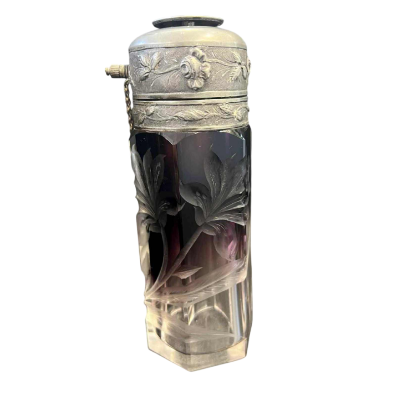 MOSER Karlsbad, flacon à parfum-vaporisateur de voyage, cristal de Bohème