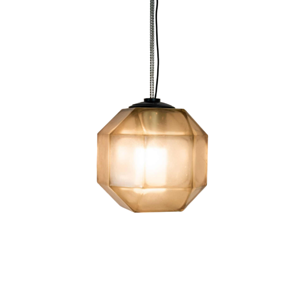 Plexiglas industriële hanglamp kroonluchter / vloerlamp, ca 1960