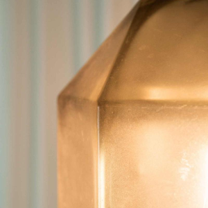 Plexiglas industriële hanglamp kroonluchter / vloerlamp, ca 1960