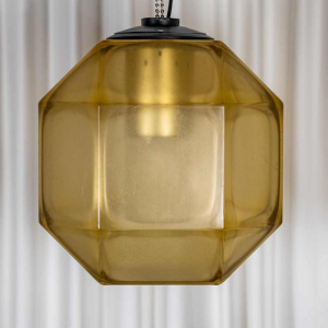 Plexiglas industriële hanglamp kroonluchter / vloerlamp, ca 1960